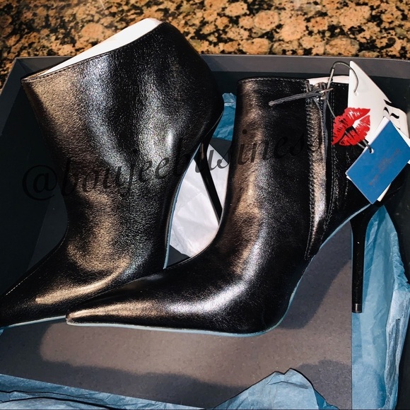 ZARA Leather Heeled Ankle Boots - Picture 3 of 5